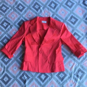 Pink short sleeve jacket